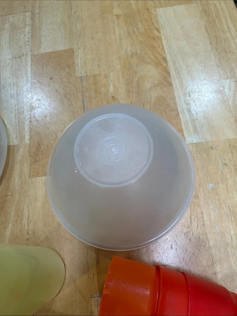 Assorted Vintage Tupperware Bundle Plastic Mixing Bowls and Storage Bowl Set